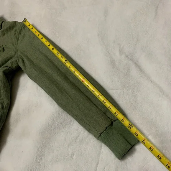 Roxy Women's Hooded Jacket Quilted Lining 100% Cotton Pockets Green Size L - Picture 8 of 10